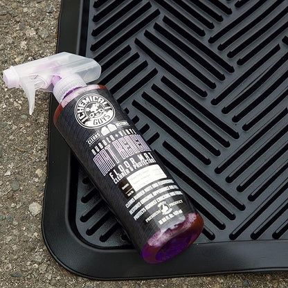 Chemical Guys HOL70016 Heavy Duty Floor Mat Cleaning Kit with Mat Renew Rubber + Vinyl Floor Mat cleaner and Protectant (16 fl oz), Drill Brush Attachment, & Workhorse Towels, 5 Item Kit